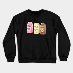 Milk Cow Japanese Katakana Cows Kawaii Since Crewneck Sweatshirt